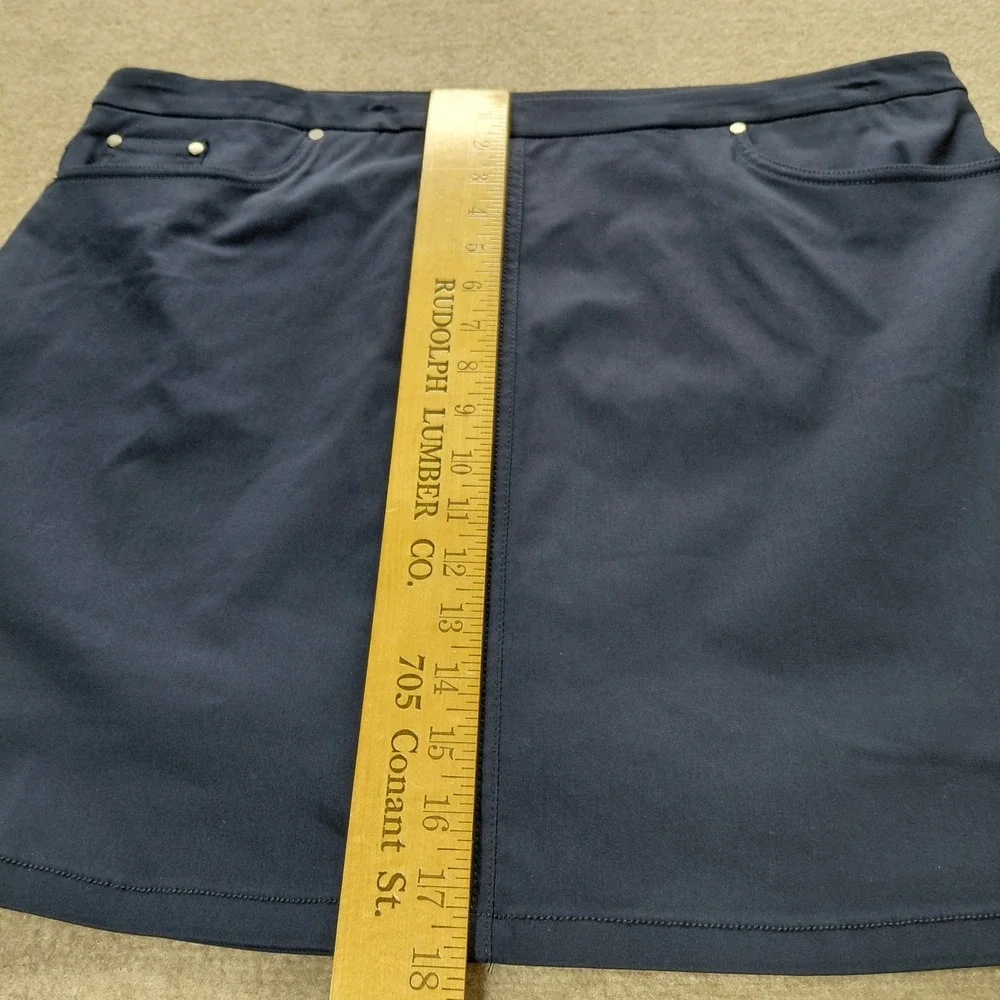 Hearts Of Palm Navy Blue Womens Skort Size 18 NEW Skirt Built In Shorts Pockets